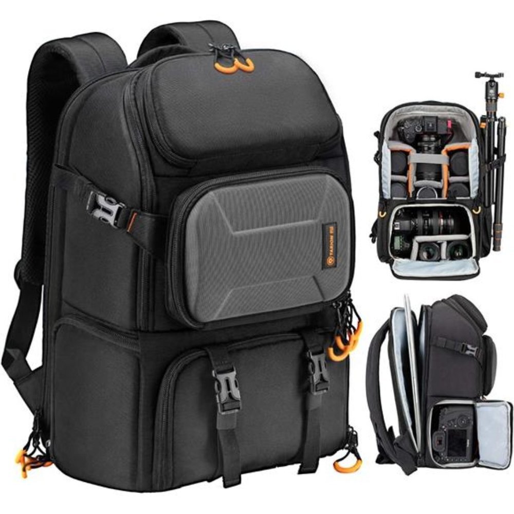 Pro Camera Backpack Large Camera Bag with Laptop Compartment Tripod Holder